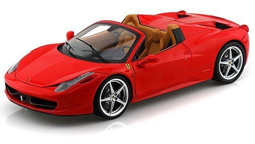 Hotwheels 1/18 Ferrari 458 Spider Red